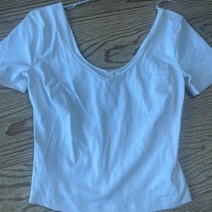 Lululemon never worn cropped align off the shoulder top size 2
